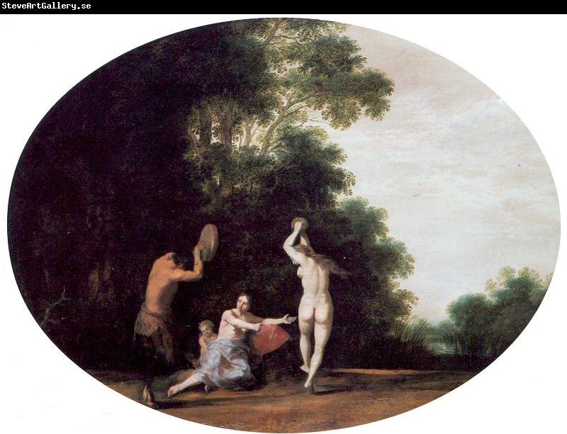 POELENBURGH, Cornelis van Nymphs and Satyr